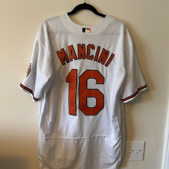 Nike White and Orange Men's Jersey - Picture 5 of 5